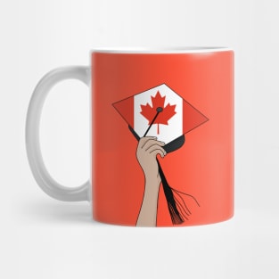 Holding the Square Academic Cap Canada Mug